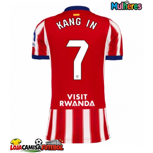 Camisa de Futebol Atletico Madrid Lee Kang-in #7 Equipamento Principal Mulheres 2026-27 Manga Curta